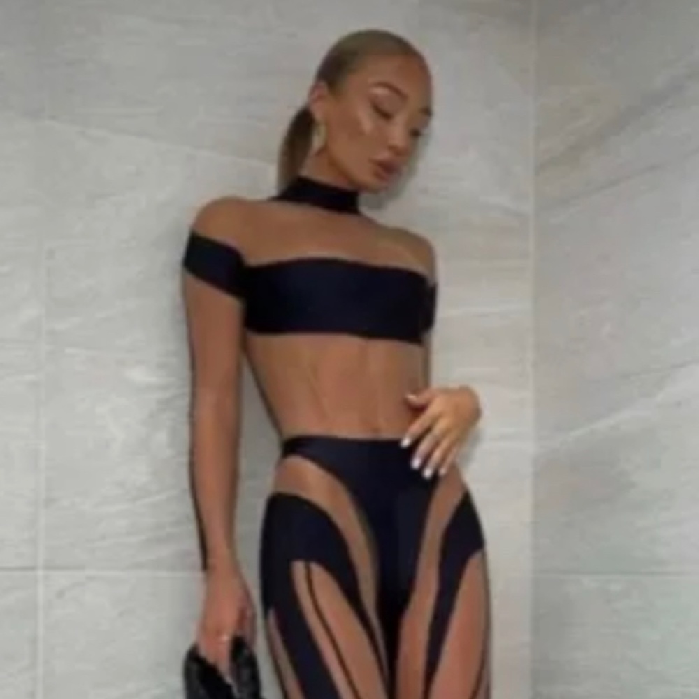 Mugler Illusion bodysuit